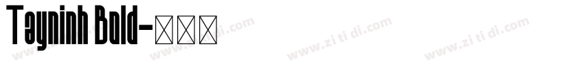 Tayninh Bold字体转换